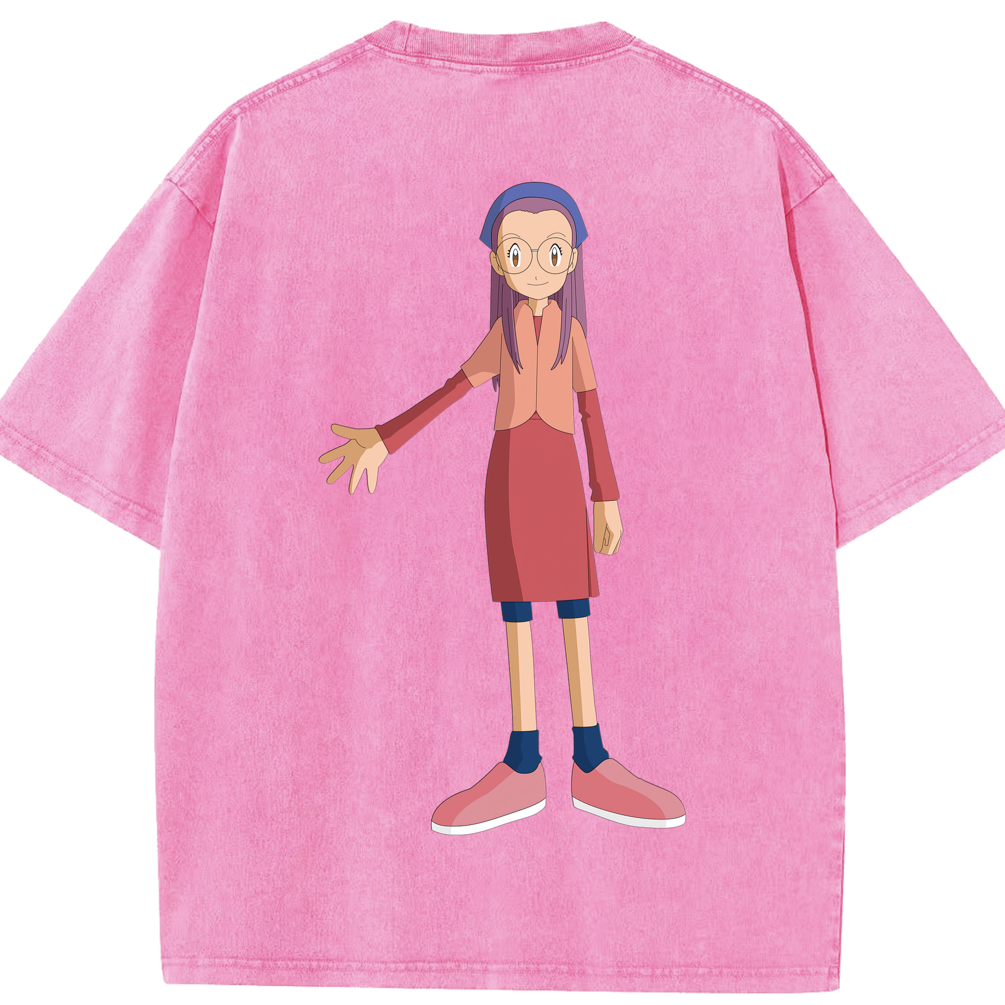 （画像用） Digimon デジタルモンスター/デジモン 綿100% ヴィンテージ風 半袖Tシャツ（背面プリント）